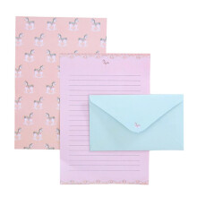 Friendly Envelopes and Matching Notepaper Envelope Set Floral Pattern Envelopes Animal Motif Stationery