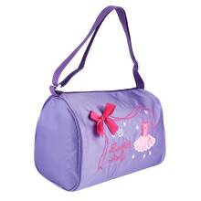 Borsa da ballo leggera per bambini, cerniere di alta qualità e grazioso design con fiocco, tracolla regolabile, borsone da palestra per balletto,
