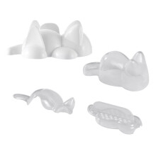 Set van 2 katten vorm rijstvormgereedschap dier Onigiri schimmel