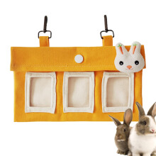 Hanging hay feeder, storage container for pet food, scratchresistant small animal feeder