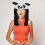 Chapéu De Pelúcia Com Orelhas De Panda Móveis Para Cosplay E 6