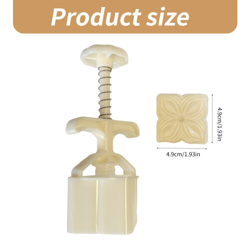 Vierkante Bloem Cookie Stempels Moon Cake Maker MidAutumn 2