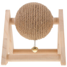 Brinquedo De Arranhão Para Gatos Esfera Coelho De Mastigação
