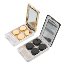 2piece contact lens case with mirror, lightweight storage box for travel and outdoor activities and accessories.