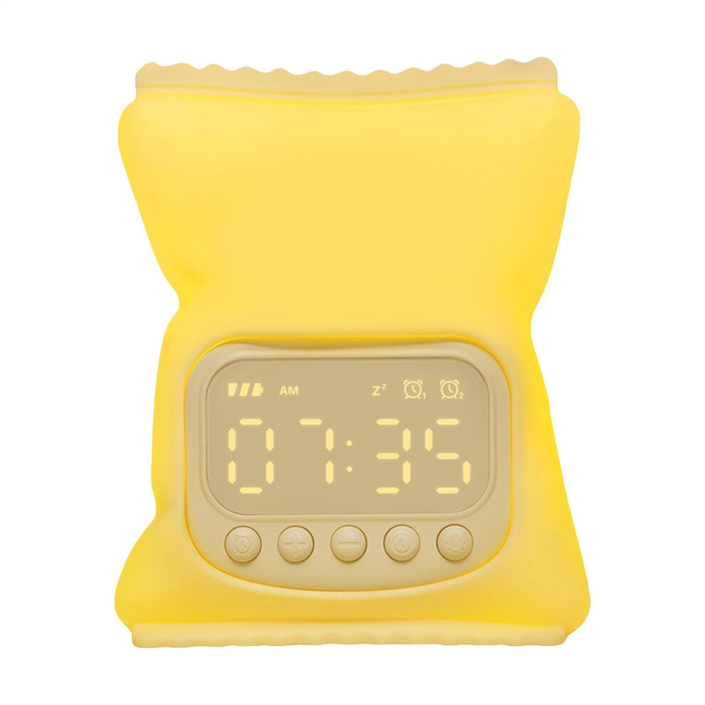 Kids Sleep Training Alarm With Night Usb Rechargeable, Adjustable Brightness, Snooze, 1500 Mah Light