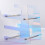 Multifunctioneel acryl toetsenbord opbergrek Heldere 6