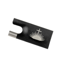 1PC Ebony Violin Bow Frog 4/4 Violin Bow Cupronickel Mounted Bow Parts Replacement Accessories