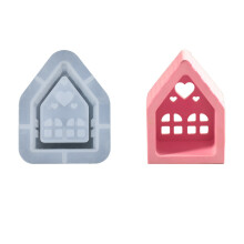 Heart House siliconen mallen voor epoxyhars, theelichthouder,
