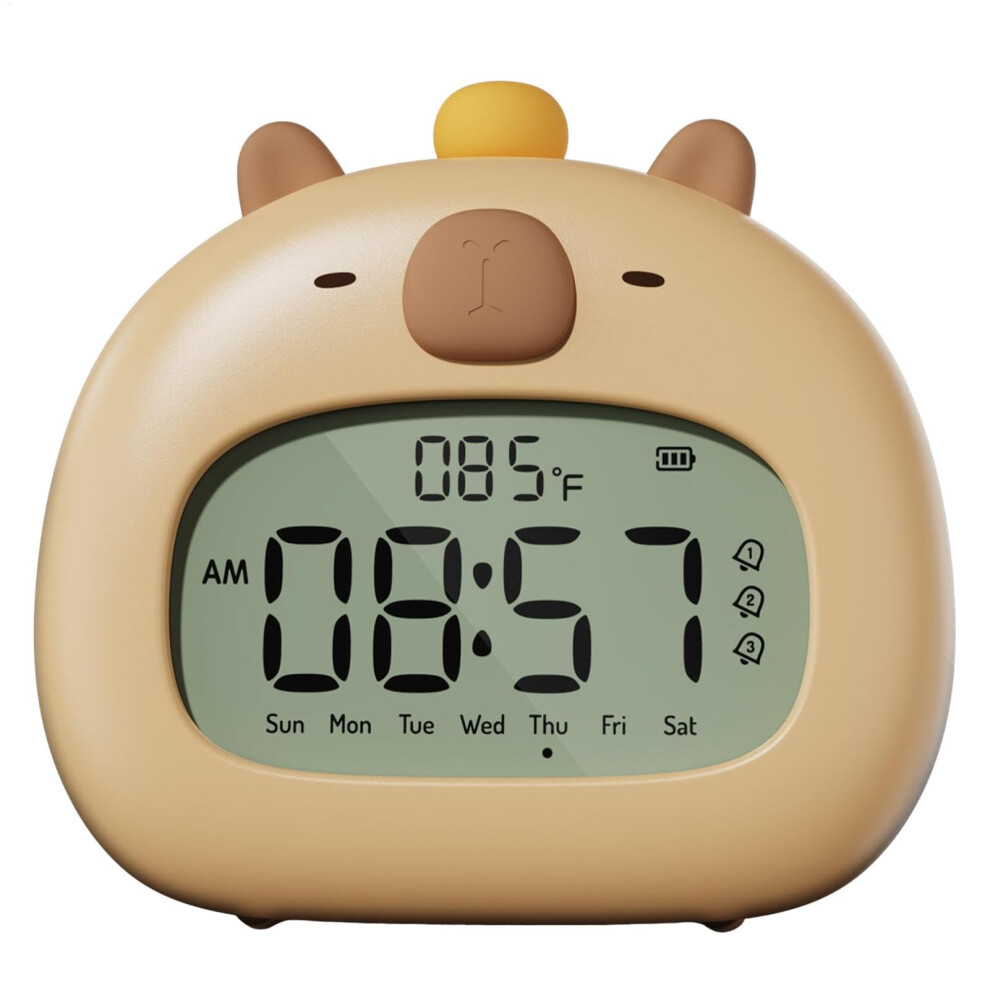 Capybara Alarm Clock Toddler Alarm Clock Alarm Clock For Children Capybara Night Adjustable Night Cute Alarm Clock Light