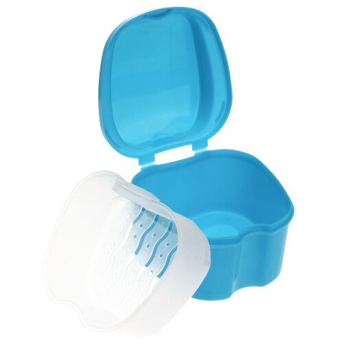 para dentadura com e rede suspensa azul claro
