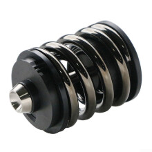 Folding Rear Shock Absorber Suspension Component Steel DoubleLayer Spring Strength Shaft Gray Compatible With Folding Bikes
