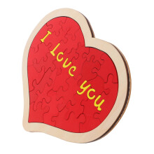 heartshaped puzzle wedding Valentine's Day heart shape anniversary hearts proposal props