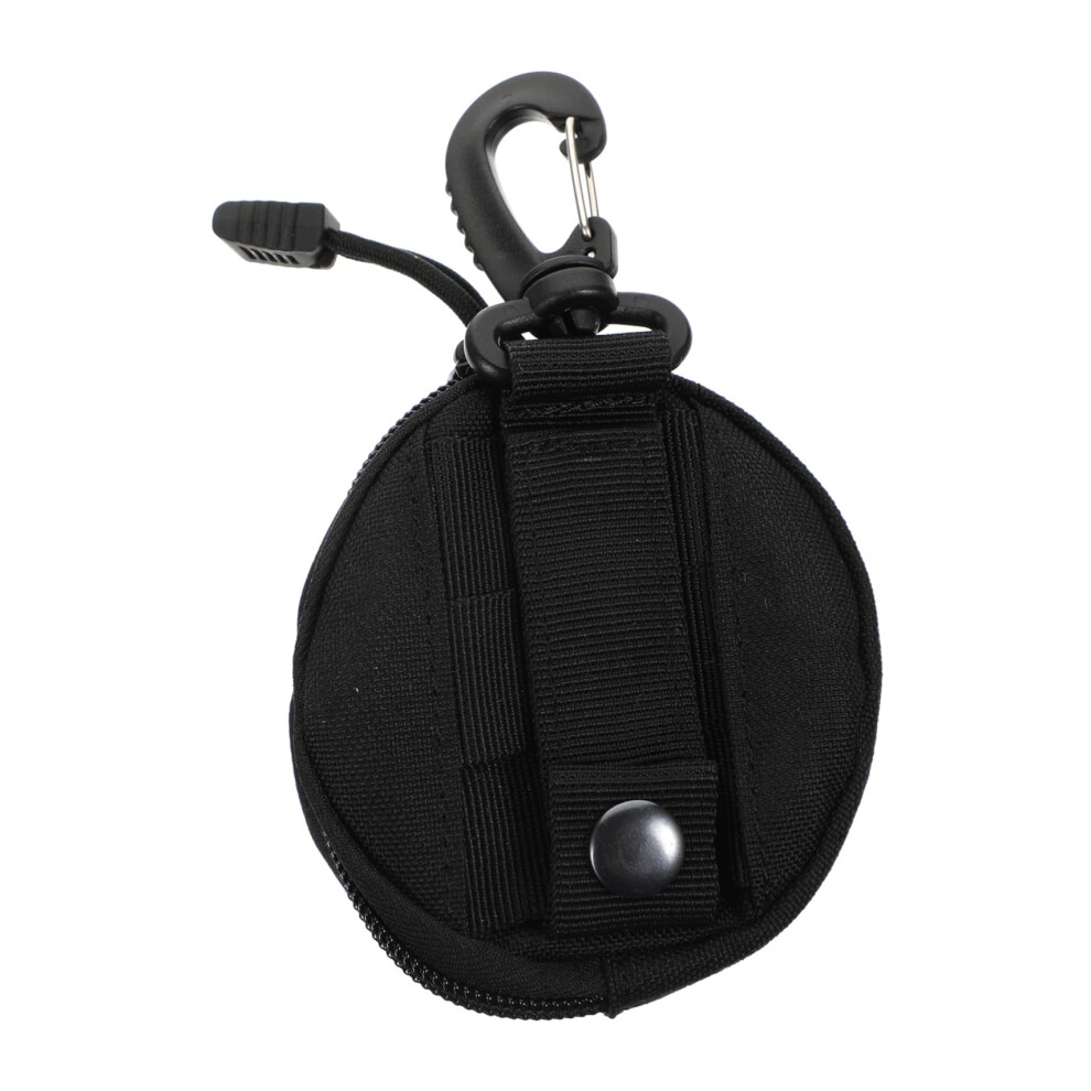 Headphone Bag Waist Belt Bag Bags For Crab Bait Sports Bag Mobile Phone Wallets Outer Waist Bag Purse 11X11cm Black 9119770254542
