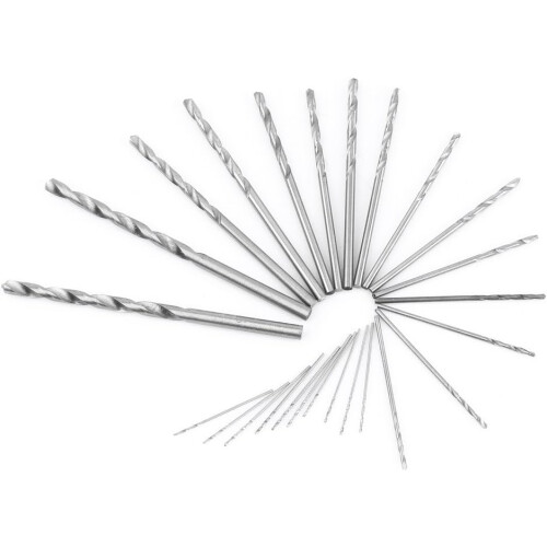 0.33.6mm Grasp Range Hand Twist Drill, 25 HSS Drill Bits, Mini Drill For Wood, Plastic, Rubber 2