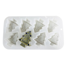 8 holtes kerstboom kaars mallen bakvormen gips mallen epoxyhars