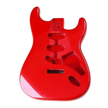 Electric Guitar Kit Metal Red Light Three Single Poplar Electric Guitar Body DIY Accessories