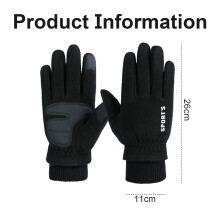 Guanti invernali resistenti alle intemperie, guanti da adulto compatibili con touchscreen per il freddo, ideali per la corsa all'aperto, impermeabili