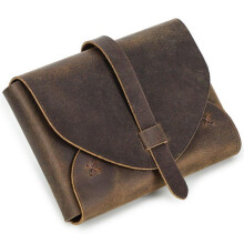 Retro Leather Handmade Book Packaging Portable Book Cover Organizer Storage Container Protective Handbag