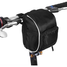 Bolsa para tubo superior de bicicleta, amplo espaço para itens essenciais do dia a dia, fácil de instalar com 3 tiras de velcro, impermeável e