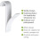Garage Hooks for Workshop, Modern Look, High-quality ABS Material, 4PCS 6