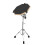 Drum Practice Pad with Stand, Height Adjustable Legs, Quiet Practice Pad for Drummers, Black 1