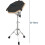 Drum Practice Pad with Stand, Height Adjustable Legs, Quiet Practice Pad for Drummers, Black 4