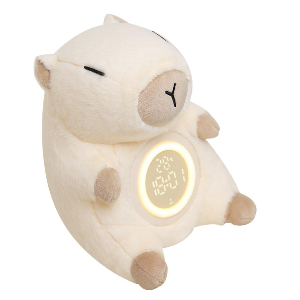 Capybaras Alarm Clock Night For Children Rechargeable Usb Animal Lamp Touch Activation With Dim And Sleep Timer Light