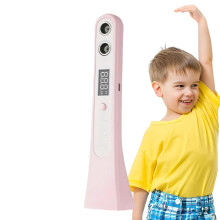 Portable Ultrasound Stadiometer Intelligent Digital Height Measuring Device Pink