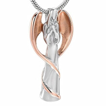 Prayer Angel Cremation Memorial Jewelry Urns for Beloved Ashes Keepsake, Pet/Human Memorial Jewelry