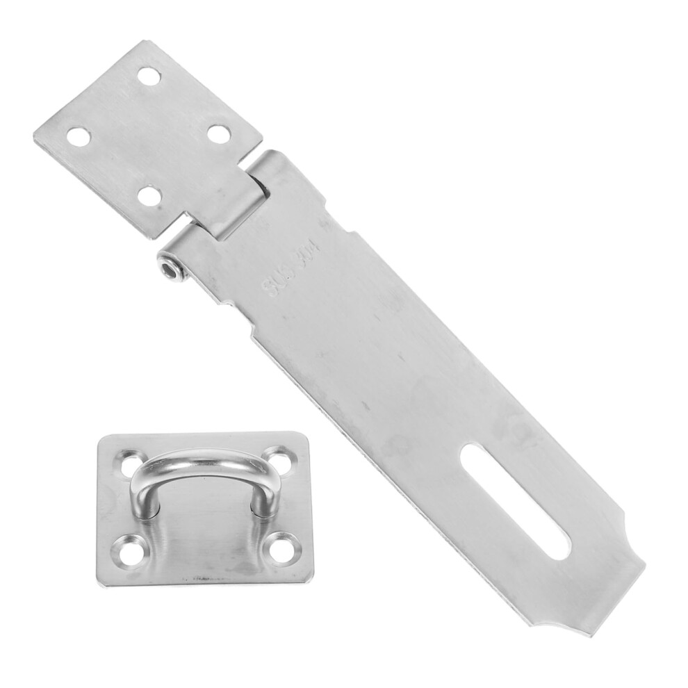 Stainless Steel Door Locks Hasp Latch With Screws Anti Theft Safety Clasp Bolt Lock For Doors Wardrobes Closets Home Use 9001264415273