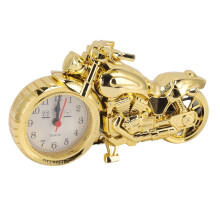 Novelty Retro Motorcycle, Table and Shelf Clocks, Motor Style Clocks (168D Gold)