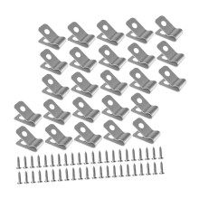 Wire Fence Clamps Aluminum Wire Clips With Screws For Fence Posts, 100Set Pack, Easy Installation, Stock Fencing