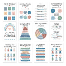 Mental health posters for children  School counseling posters  12x Matters Bulletin Board Set