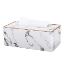 Tissue box holder, tissue box with marble texture, napkin drawer box for hotel restaurant, napkin dispenser