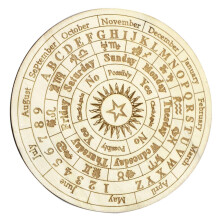 Fortune Telling Wooden Board Boxwood Beige