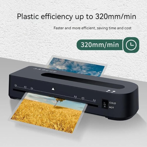 Portable A4 plastic packaging machine, home laminating machine, thermal laminating machine, photo laminating machine Ref: 2412 2