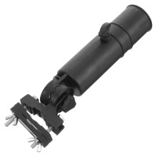 Golf Cart Umbrella Holder Stand For Trolleys Black Bracket Fits RoundedHandle Golf Umbrellas Easy Install Lightweight