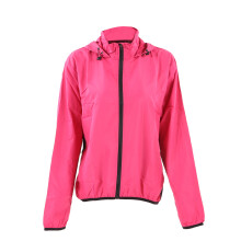 Fahrradjacke mit Kapuze, langärmelig, winddicht,