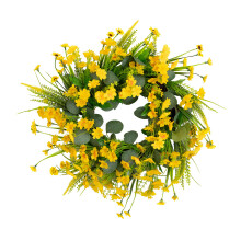 Lentekrans Kleurrijke bloemenkrans Handgemaakte kunststof voor