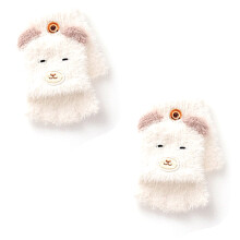 Guantes de invierno adorables con orejas de oso, tapa abatible para usar con pantallas táctiles, ideales para estudiantes y adolescentes que buscan