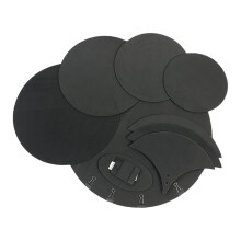 1 Set of Drum Mute Pads, 14Piece Drum Mute Pads Volume Reduction Snare Drum Pad for Drum Set Sound Control Drum Accessories Ref: 9733