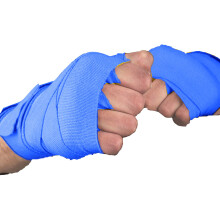 Fasce per le mani da boxe per arti marziali, lunghezza 305 cm, morbido misto poliestere-cotone, chiusura a strappo per una vestibilità sicura,