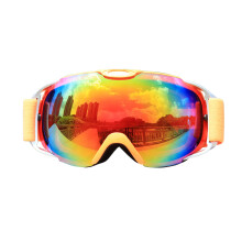 Gafas de esquí con lentes de doble capa, gafas de snowboard antivaho para adultos y adolescentes, diseño OTG con protección UV, montura de TPU