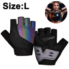 Accessoires de cyclisme : Gants demi-doigts respirants avec coussinet en gel ergonomique de 5 mm pour hommes et femmes, parfaits pour les aventures