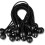 Corda elástica para fixação de toldos e lonas, cordas elásticas reforçadas com bolas, 20 unidades com extensão de até 39 cm (15,4 polegadas), 1