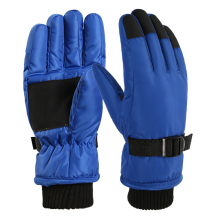 Guantes de esquí multifuncionales, materiales duraderos de alta calidad con correa ajustable en la muñeca, forro suave para mayor comodidad durante