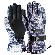 Guantes de invierno para exteriores, equipo de esquí con propiedades impermeables y cortavientos, forro polar térmico para hombres y mujeres.
