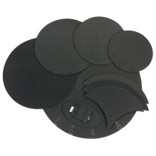10pcs Drum Heads Soundproof Foam Rubber Mesh Thickened Muffling Pads