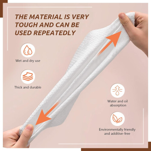 4 Rolls Kitchen Paper Towel, Disposable Towels for Kitchen, Durable, Absorbent (White, 50 Sheets) 1