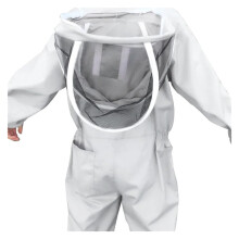 Apiary Suit Full Body Beekeeping Clothing, Professional Beekeeping Protection Gear, Veil Hat, AllBody Gear, Size L